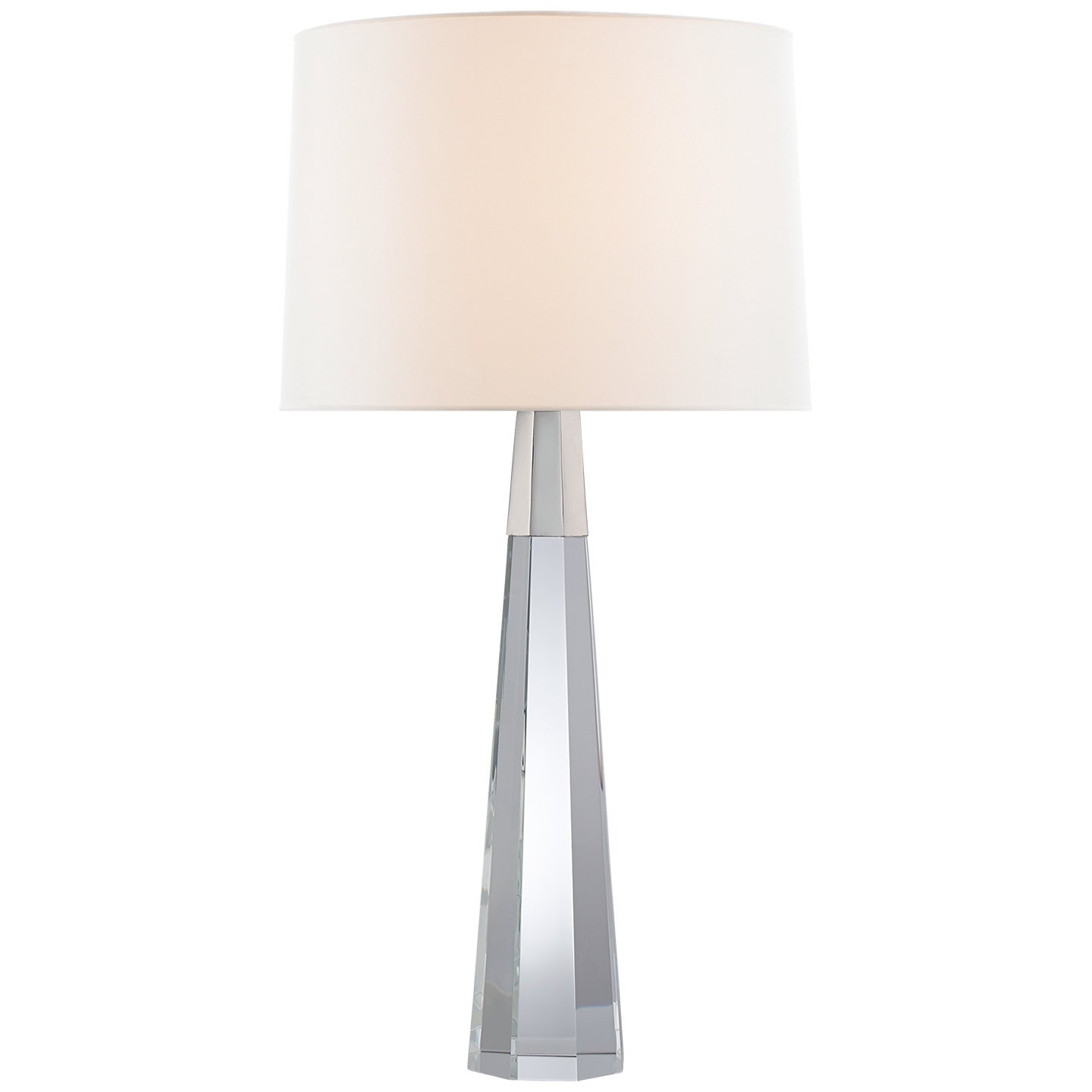 Lampe de Table Olsen - Cristal et Nickel