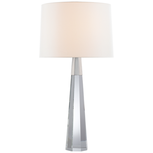 Lampe de Table Olsen - Cristal et Nickel