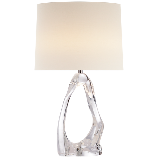 Cannes-Lampe aus transparentem Glas 