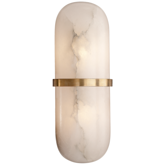 Melange Pill Wall Lamp - Brass and Alabaster 