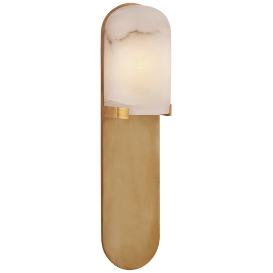 Melange Pill Medium Wall Lamp - Brass and Alabaster 