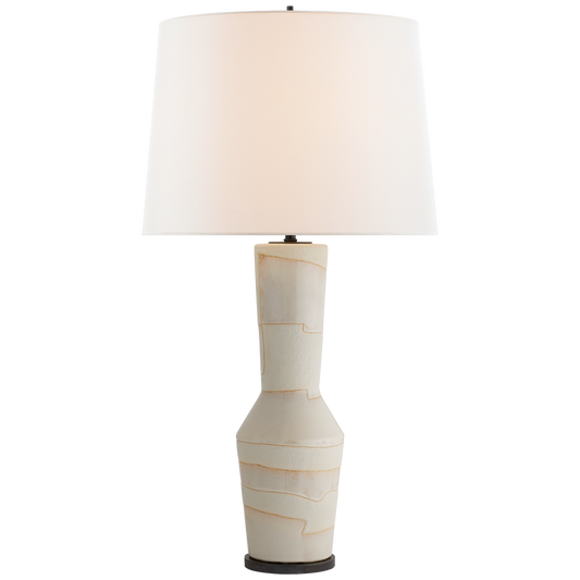Weiße und elfenbeinfarbene Alta-Lampe 