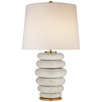 Antike weiße Phoebe-Lampe 