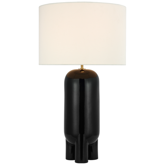 Matte Black Chalon Lamp 