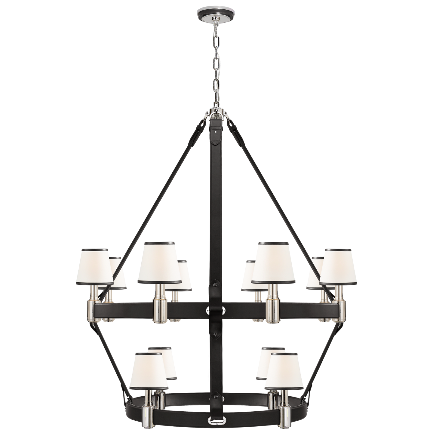 Large Riley Two-Tier Chandelier Chocolate 