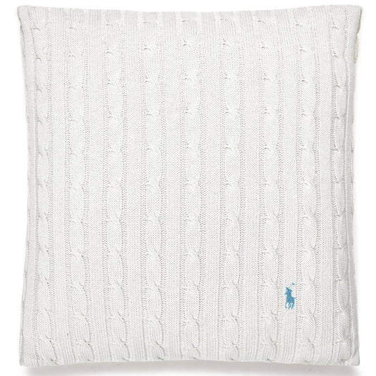 White Cotton Cable Cushion