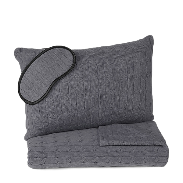 Cable Cashmere Charcoal Travel Set