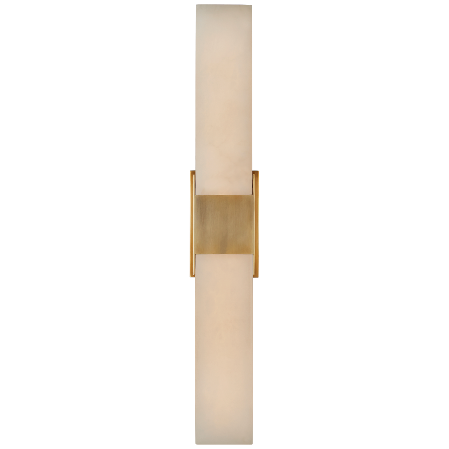 Covet Double Box Alabaster Wall Lamp - Brass 
