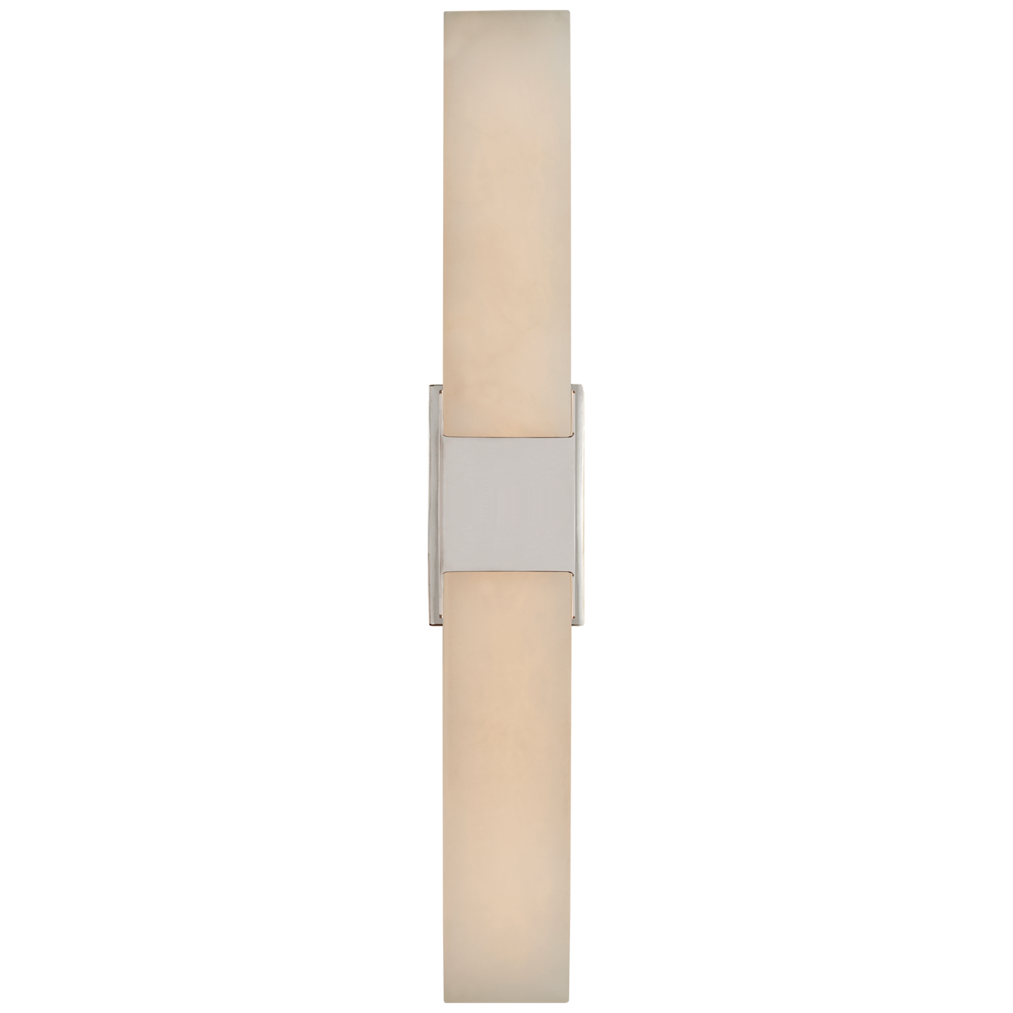 Covet Double Box Alabaster Wall Lamp - Nickel 