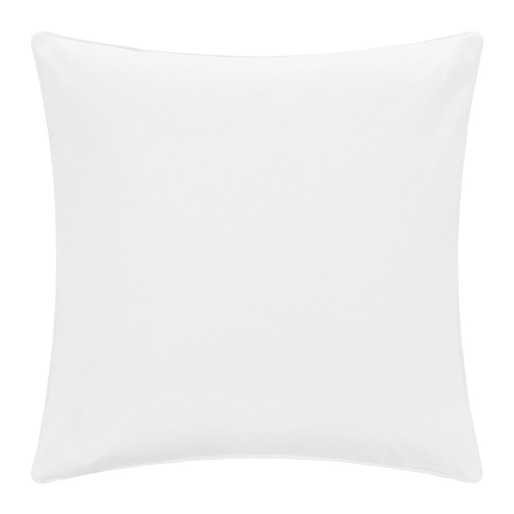 Coussin Blanc Pony Gris Galet