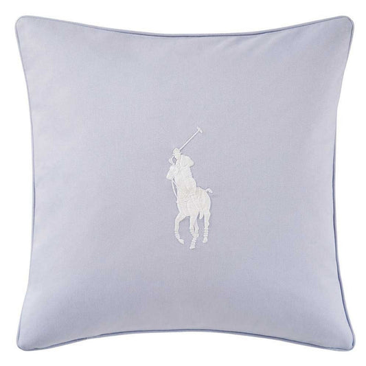 Blue Cream Pony White Cushion