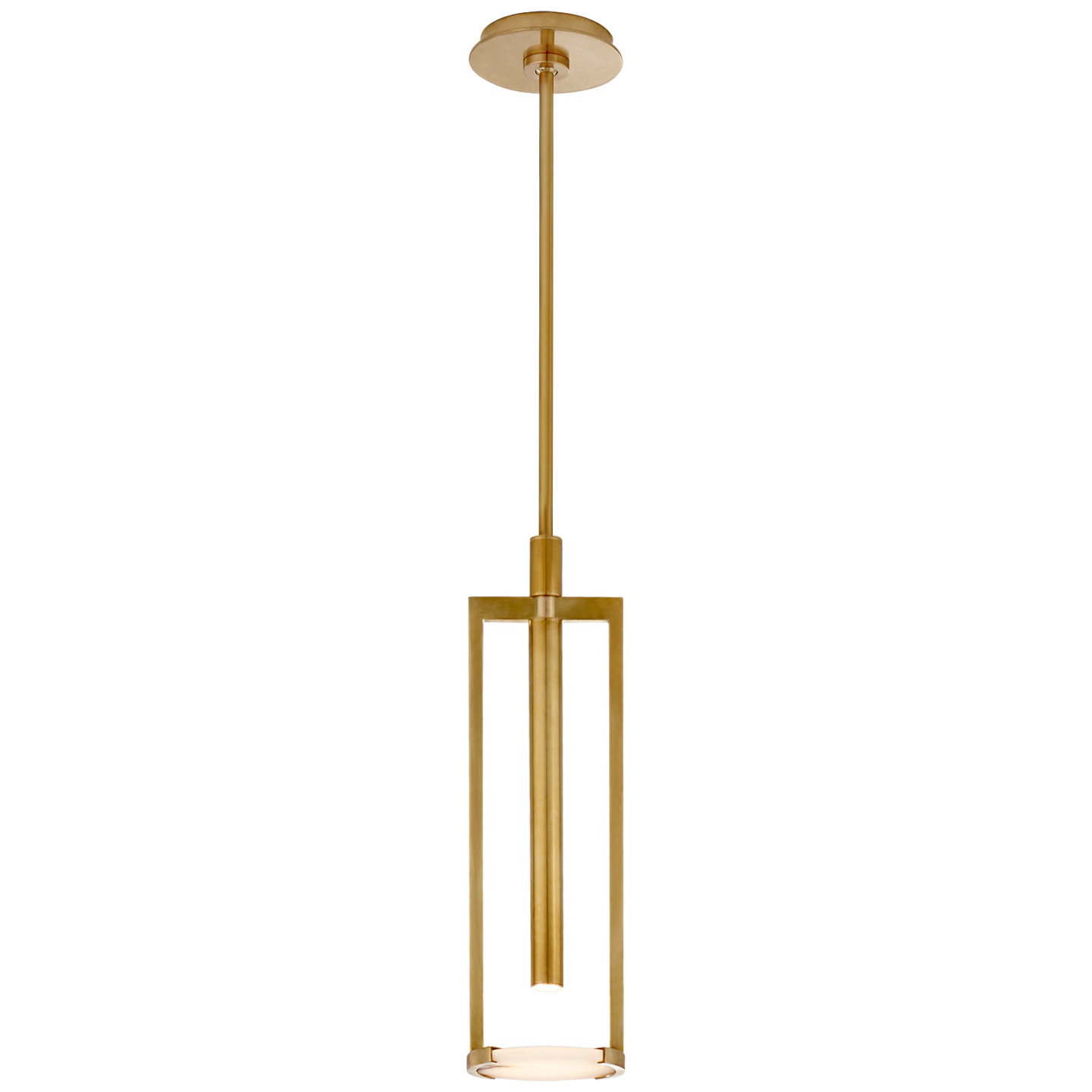 Melange pendant lamp small model - Brass and Alabaster 